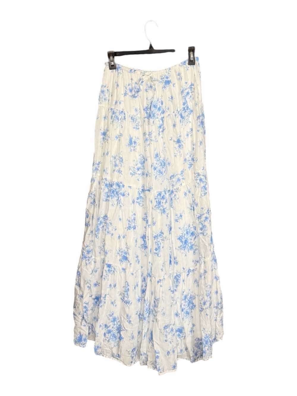 Altar'd State Maxi Skirt with Blue Floral Print